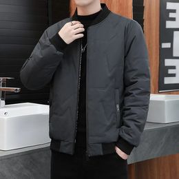 Lamb fleece waterproof cotton jacket winter plush thickening middleaged and elderly youth top coat la 240105