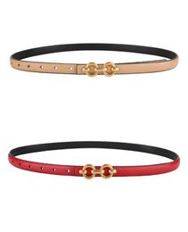 Fine leather belt full grain cow leather First layer of cowhide Female students leisure fashion alloy bucklebo4559319