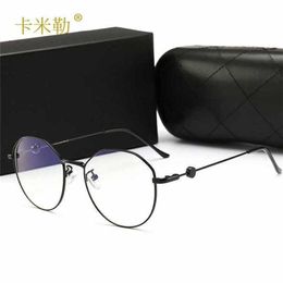 10% OFF Wholesale of sunglasses The new round metal eyeglass is fashionable versatile can be paired with myopia glasses frame and flat lenses 0235