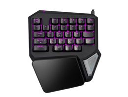 Aulid Delux T9 Pro Gaming Keyboard Single Hand Keyboard USB Wired Gaming Keyboard LED Backlight8307895