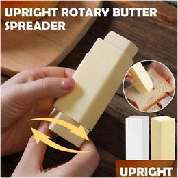 Cheese Tools Butter Spreader Stick Handy Holders Roller Sticks Dispenser Tool With Lid Keeper Case Home Kitchen Drop Delivery Garden Dh6Mn