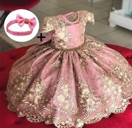 12M Baby Girl Clothes Formal 2 Years Old Birthday Party Dress for Girls Christening Gown For Baby Girls Dress Vestido Infantil9166106
