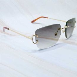 16% OFF Trending Product Mens Fashion Designer Glasses Square Big Wire Carters Metal Sunglass Vintage EyewearKajia New