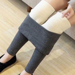 Winter Thicken Women Leggings Warm Fleece Pants Female Thermal Sexy Hight Wasit Tights Stretchy