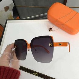 22% OFF Wholesale of sunglasses New Fashion Polarization Mirror Women's Orange Sunglasses 9977 Straight