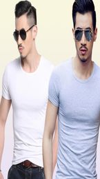 Men Tshirt Spandex Fitness Gym Clothing Man Tops Tees T Shirt For Male Solid Colour Tshirts multi Colours TShirt XS2XL8132009