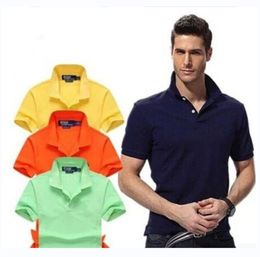 Brand S-3XL Men's T-Shirts Top Big small horse Crocodile Embroidery Polo Shirt Short-Sleeve Solid Polos Shirts Men Homme Clothing Camisas r2