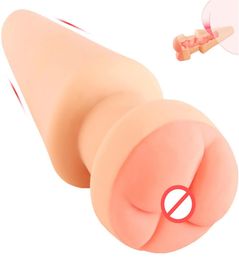 Male Masturbation Pussy Anus Plug Soft Vaginal Anal Dildos Sex Toys For Woman Butt plug Unisex1785441