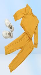 Fall Winter Boys Girls Kids Clothing set Toddler Tracksuits Solid Jogger Girls Boutique Outfits3622058