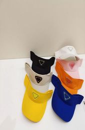 Mens Caps Designer Hat Sun Visors For Women Triangle Visor Fashion Hats Summer Beach Adjustable Men Womens Visors Luxury P Cap Hat5616851