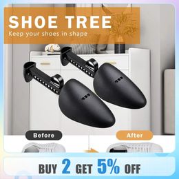 ZOMAKE 5 Pairs Adjustable Length Shoe Tree Stretcher ShaperPlastic Shoes Boot Holder Support Organisers Keep Shoe Shape 240106