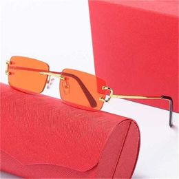 22% OFF Sunglasses New style personality frameless Women's Street Photo trend men's glassesKajia New