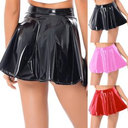 Skirts Women's Solid Color Glossy Carnival Full Size Bed Skirt For Women Midi Length Womens Knee Denim