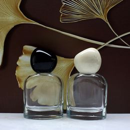 Custom 50ml Round Fragrance Sprayer Atomizer Empty Men Perfume Glass Bottle with Ball Shape Cap