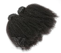 VMAE Peruvian Virgin Hair Afro Kinky Curly Weft Natural Colour Soft 3 Bundles 4C Curly Unprocessed Human Hair Weaves Extensions2275709