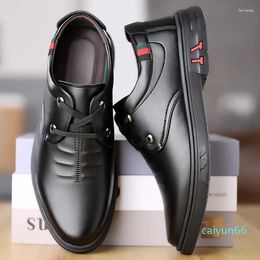 Dress Shoes Zapatillas Hombre Business Casual Men's Formal Leather Flat Heels