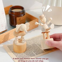 Nordic Miniatures Baby Room Animal Fairy Garden Home Decor Wooden Kawaii Gift Mini Figurines for Interior Book Nook 240106