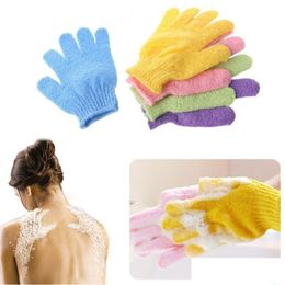 Bath Brushes, Sponges & Scrubbers Skin Bath Shower Wash Cloth Scrubber Back Scrub Exfoliating Body Mas Sponge Gloves Moisturizing Spa Dhi6A