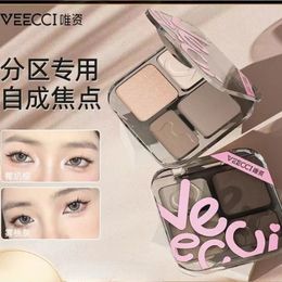 VEECCI Bronze Contour Palette 4 Color Highlighting All-in-One Palette Natural Stereo Nose Shadow Side Shadow Matte Highlight 240106