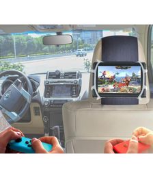 Car Back Seat Silicon Holder TFY Car Headrest Mount for Game Machine Switch and 7 10 inch Tablets White7149293