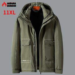 AuroraHorizon Plus Size 11XL Parkas Winter Jackets Men Thickened Jacket Warm Hooded Coats Big Male Outerwear High Quality 240106