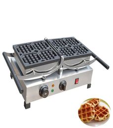 BEIJAMEI Commercial Use Nonstick 110v 220v Electric Square Belgian Waffle Maker Rotary Waffle Making Machine 5163201