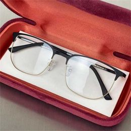 12% OFF Sunglasses High Quality Yang Yang's Same Family Eyeglass Male New Fashion Blue Myopia Glasses Female Titanium Large Frame Light Luxury