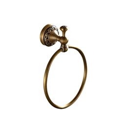 Holders Wholesale And Retail Promotion NEW Antique Brass Towel Ring Hanger Wall Mounted Antique Brass Towel rack Holder,christmas stock ho