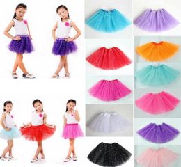 TUTU dress Newborn infant Skirts Fashion Net yarn Sequin stars baby Girls Princess skirt Halloween costume 11 Colours kids lace3006853