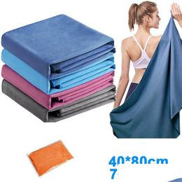 Towel Ice Cold Sports Bath Set Cooling Summer Anti Sunstroke Exercise Cool Quick Dry Soft Breathable Towels Drop Delivery Home Garde Dhk5O