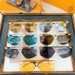 26% OFF High Quality New one-piece Sunglasses INS Internet celebrity with Z1825E street snap hip-hop sunglasses