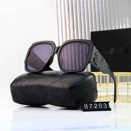 58% Wholesale of sunglasses Fashionable Small Fragrant Square Simple Large Frame Round Face Slim Shading Sunglasses Anchor Network Red Glasses for Women