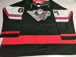 WHL Custom Bret Hart 84 Calgary Hitmen Vintage Hockey Jersey Red Black Customised Any Number Name CCM Embroidery Stitched Jerseys ized s