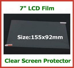 200pcs Universal 7 inch LCD Screen Protector for Tablet PC PDA GPS MP4 Size 155x92mm Protective film No Retail Package8312878