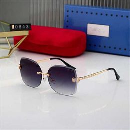 12% OFF Wholesale of sunglasses New Frameless Net Red Square Glasses Large Frame Fashion Sunglasses