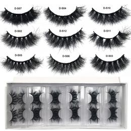 RED SIREN Mink Lashes Wholesale 51050 Pairs Fluffy Real Mink Hair Natural Eyelashes Wholesale Short Wispy Mink Eyelashes Bulk 240105