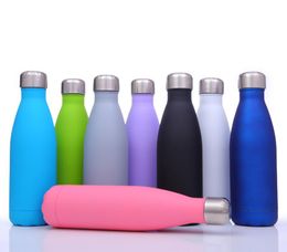 BIG 17oz Cola Shaped Bottle Thermos Coke Cooler Double Vacuum Insulated Water Bottle Sport Tumbler for Outdoor Travel 8 Colo6016393