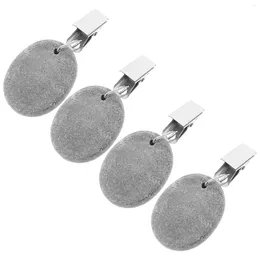 Table Mats 4pcs Picnic Tablecloth Stone Pendant Weights Heavy Cloth Weight With Clip