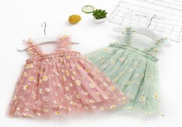 Girl039s Dresses Daisy Floral Girls Dress Summer For Toddler Baby Kids Girl Suspenders Lace Bohemia Beach Casual Clothes Veteme2992833