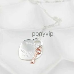 Necklaces Key and Heart Necklace for Women 925 Silver Sterling Luxury Jewellery Gifts Co Designer Jewlery KK6K Y68N ASLZ ASLZPNFD PNFD