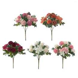 Decorative Flowers Bouquet Silk Hydrangea Bouquets For Bedroom Wedding Decoration