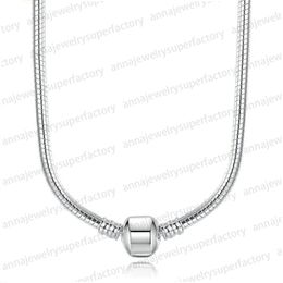 2024 S925 Silver Pendant Necklaces for Women Designer Jewellery Original DIY Fit Pandoras Moments Snake Chain Necklace Fashion Clavicle Ch 4489