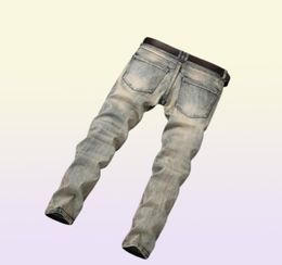 Mens Designer Jeans Distressed Ripped Biker Slim Fit Motorcycle Denim For Men s Fashion Stretch Fold Pants6033657