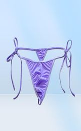 Mens Swimwear Thongs Bandage Ice Silk G String Micro Pouch Bikini Bottoms Tanga Panties Underwear Sunbath Bathing Suit Plus Size5600087