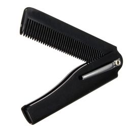 Whole Fashion Mens Womens Handmade Folding Pocket Clip Hair Moustache Beard Comb3191697