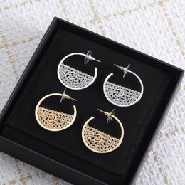 Top Gold Diamond Earring Designer Earrings for Woman Letter Earrings Gift Fashion Jewellery