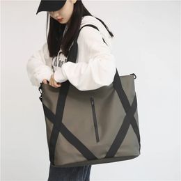 Waterproof Oxford Big Tote Bag for Women Fashion Simple Large Package Shopping Lady Handbag Anti-tear Leisure Woman Shoulder Bag 240106
