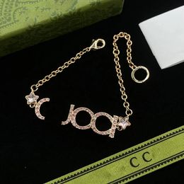 Chain Bracelet Designer bracelet Luxury Jewelry bracelets necklaces letter diamond Attractive versatile style Wedding wear Christmas gif