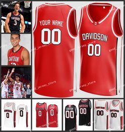 Davidson Wildcats Jersey Lee Hyun-jung Luka Brajkovic 13 Mike Jones 12 David Kristensen Michael Katsock Chris Ford Davidson Basketball Jerseys Custom Stitched Mens