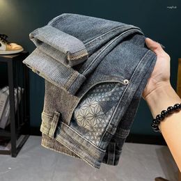 Men's Jeans High-Quality Luxury Denim With Softener For Spring And Autumn Casual Versatile Cotton Cowboy Streetwear Trousers Man